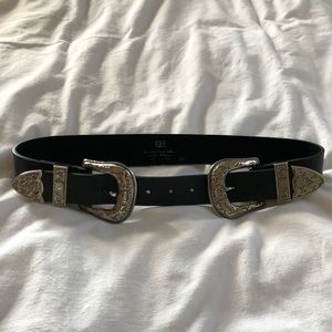 B-LOW THE BELT double western buckle belt